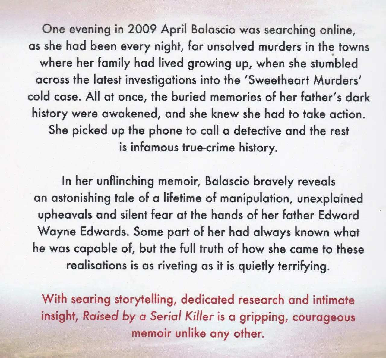 Raised By A Serial Killer - April Balascio. Ref: B6410 – photo 2