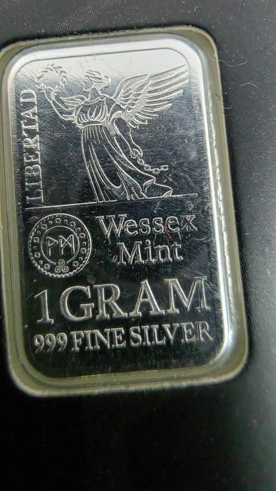 🥈 Wessex Mint — 2 x 1g 999 Fine Silver Bars • DOUBLE SIDED DESIGN — photo 3