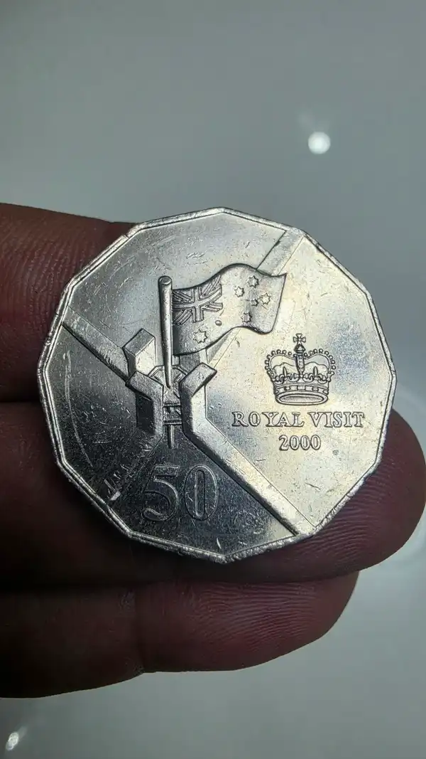 2000 Royal Visit Australian 50 Cent Coin - Circulated