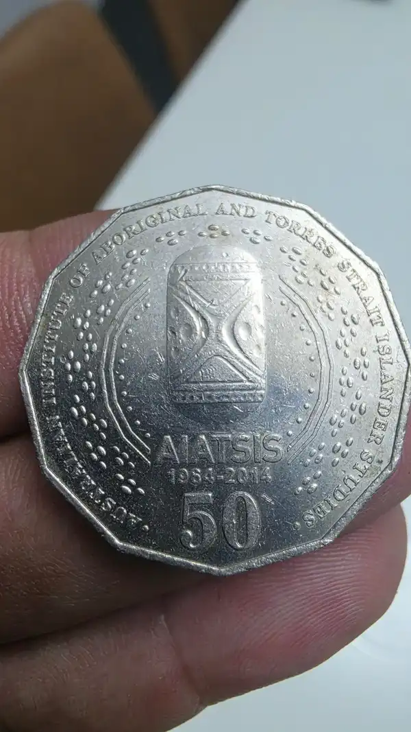2014 AIATSIS 50 Cent Coin - 50th Anniversary - Circulated