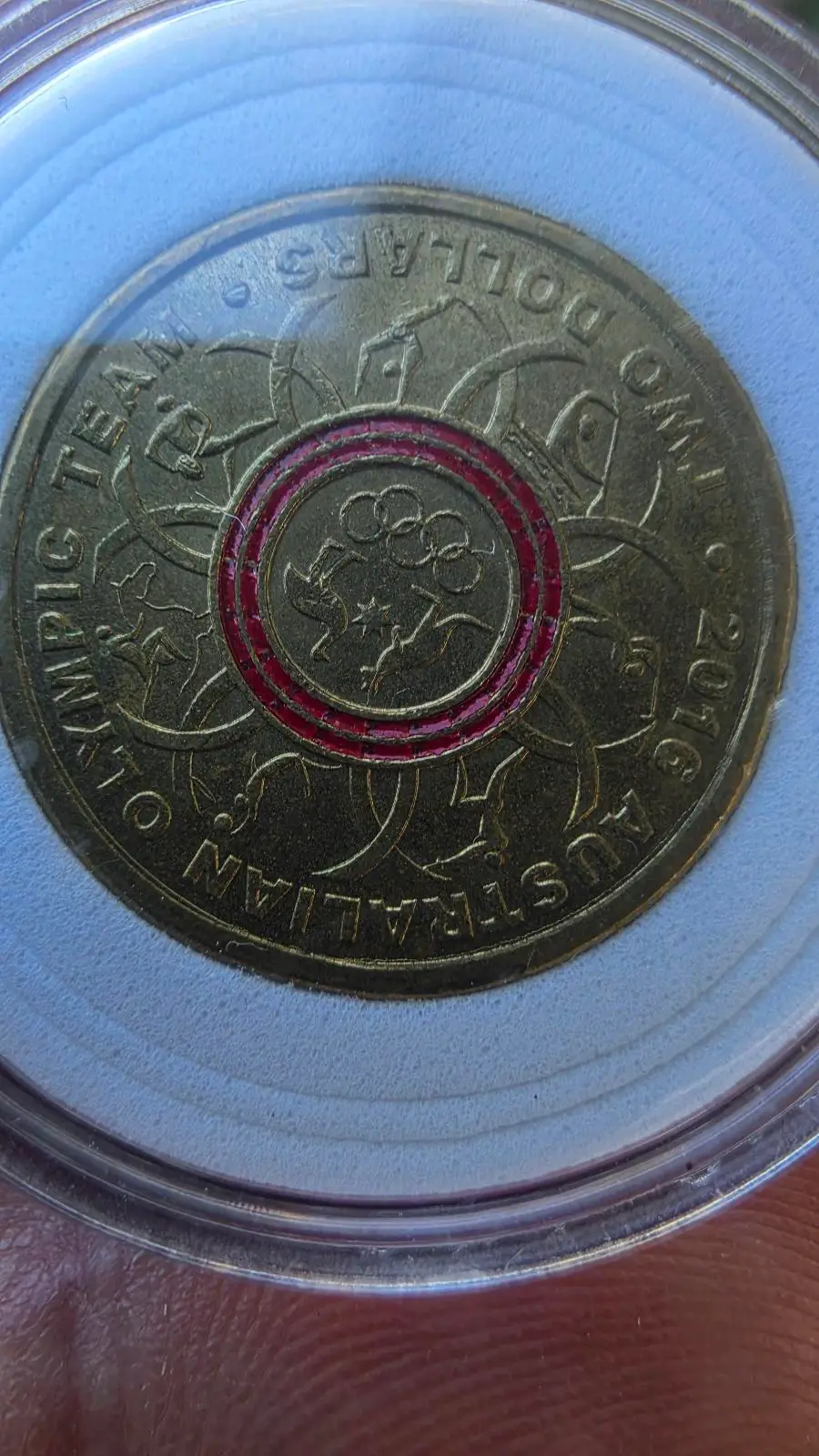 2016 Rio Olympic Games — Full Set 5 Coloured $2 — All 5 Rings — Capsuled – photo 9