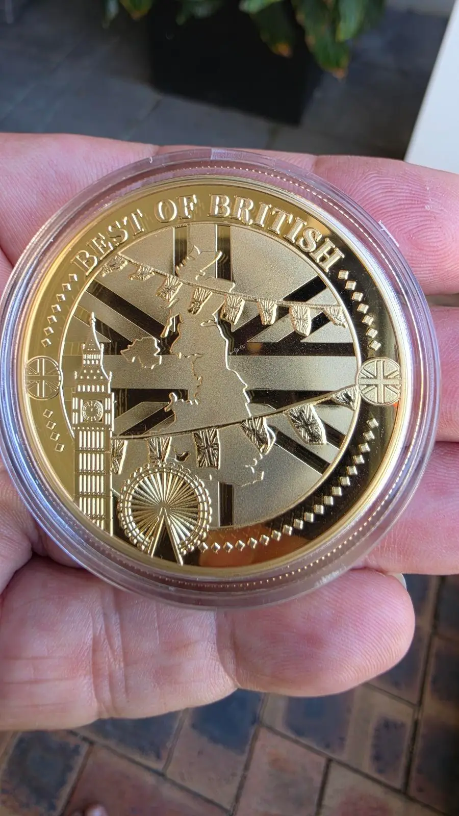 Best of British — Big Ben — 2026 Gold-Plated Commemorative Medal — New in Card – photo 2