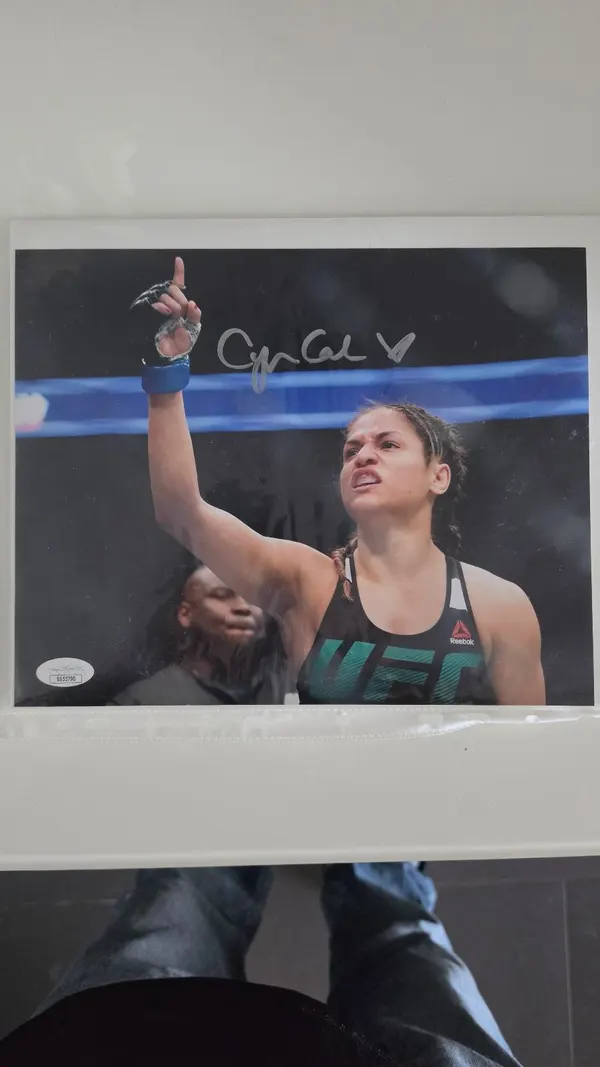 Cynthia Calvillo UFC Signed 8x10 Photo — JSA Certified Authenticity SS55790