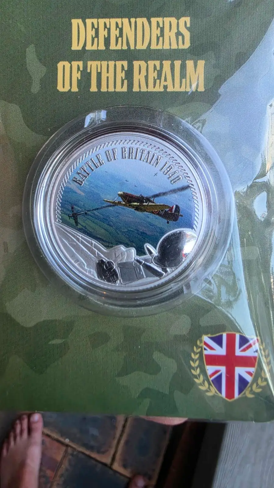 Defenders of the Realm — Battle of Britain 1940 — Silver-Plated Medallion — New – photo 3