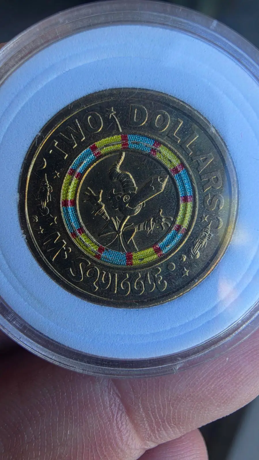 2019 Mr Squiggle & Friends — Full Set of 4 Coloured $2 — All 4 Characters — Caps – photo 9