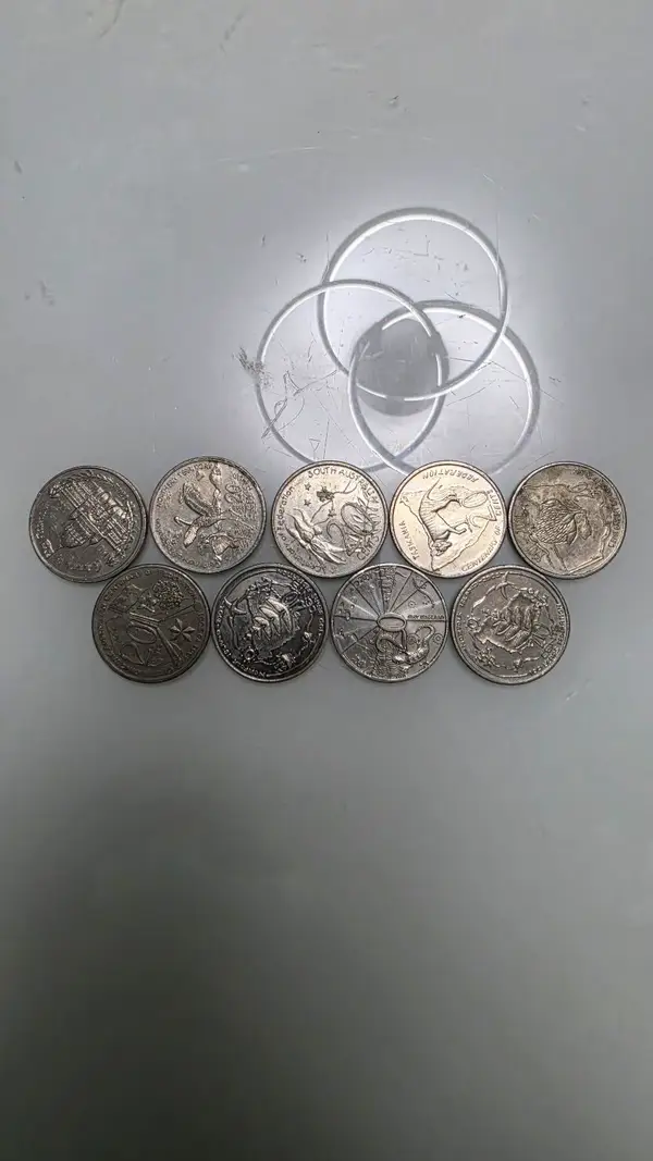 2001 Centenary of Federation 20c Coin Set — Complete Full Set of 9 Coins