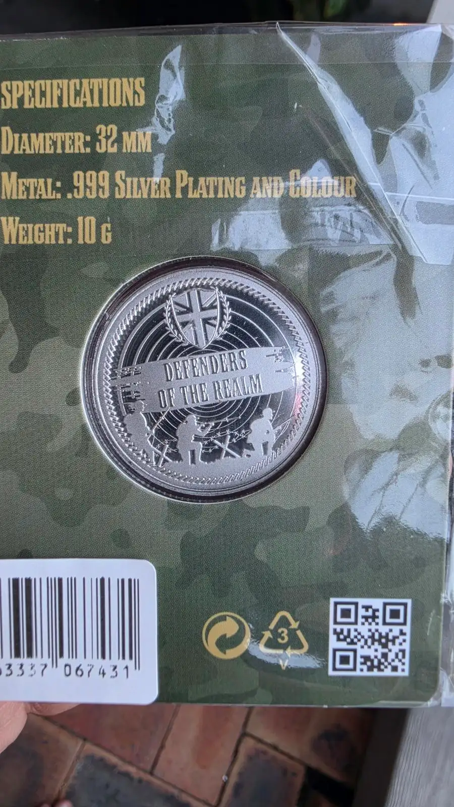 Defenders of the Realm — Battle of Britain 1940 — Silver-Plated Medallion — New – photo 4