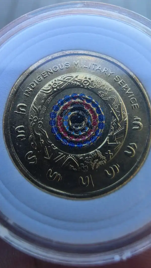 2021 Indigenous Military Service — Coloured $2 — RAM Roll-Fresh UNC — Capsuled