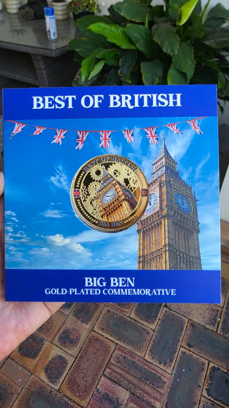 Best of British — Big Ben — 2026 Gold-Plated Commemorative Medal — New in Card – photo 4