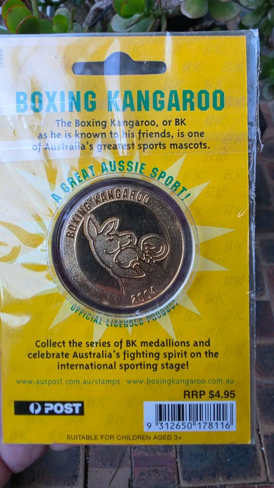 Boxing Kangaroo 2004 — 3 Medallions: Swimming, Rugby, Basketball — Australia Pos – photo 7