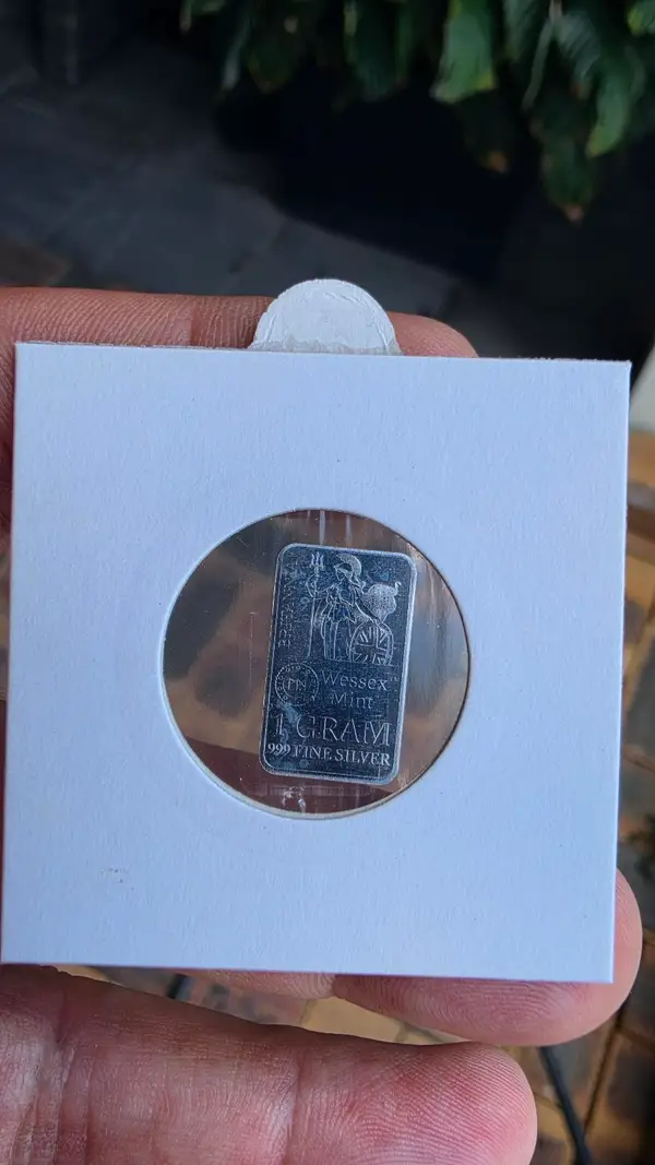 Wessex Mint Britannia 1 Gram 999 Fine Silver Bar - Encapsulated