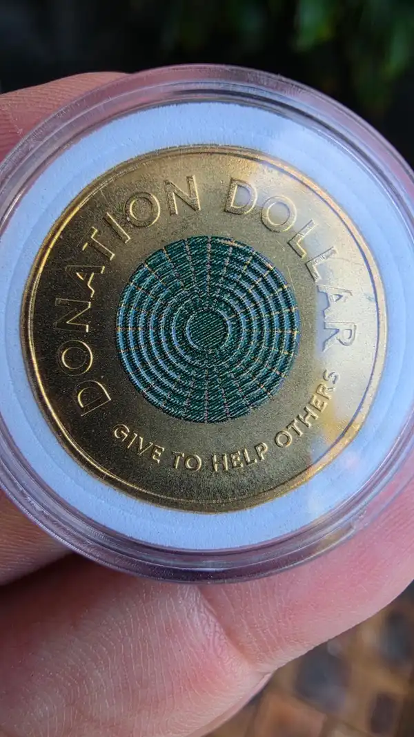2021 Donation Dollar $1 Coin — ✨ MINT ROLL FRESH — Uncirculated — Full Green Col