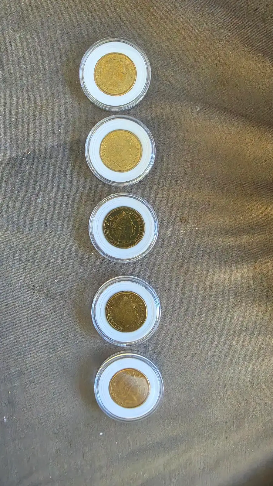 2016 Rio Olympic Games — Full Set 5 Coloured $2 — All 5 Rings — Capsuled – photo 2