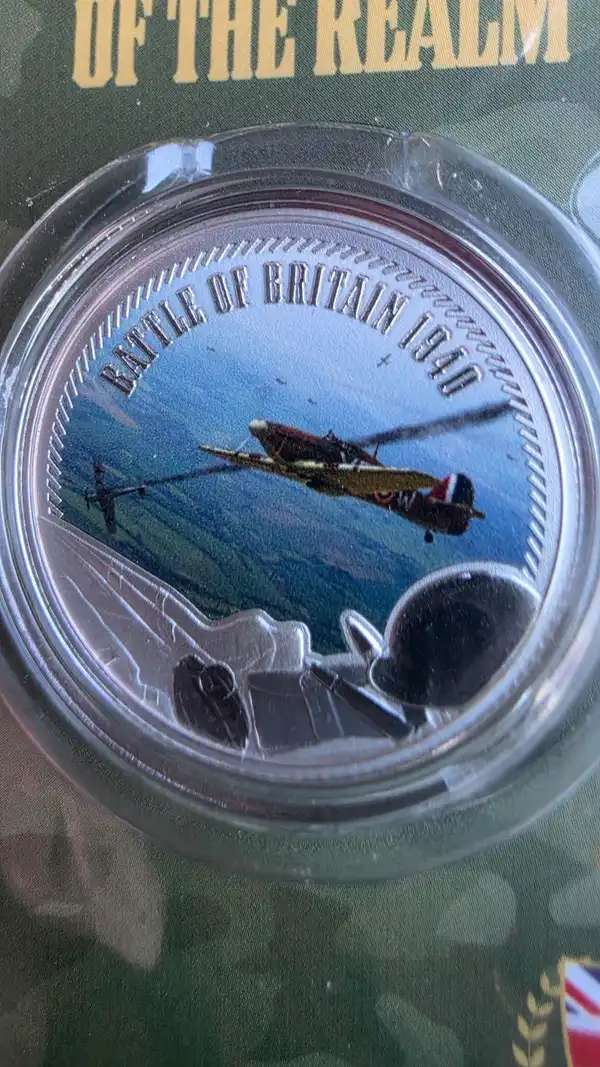 Defenders of the Realm — Battle of Britain 1940 — Silver-Plated Medallion — New