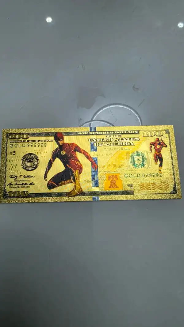 DC Comics — The Flash & Justice League — 24K Gold Foil Novelty Note