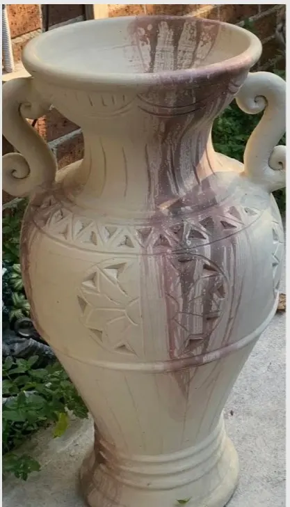 Large Ornate Decorative Urn Classical Style  x 2 pieces