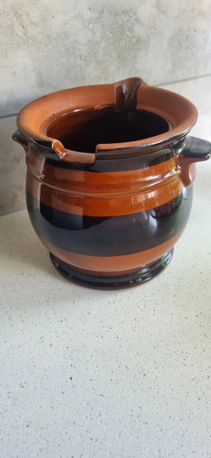Pottery Jar with Dripping on front — photo 5