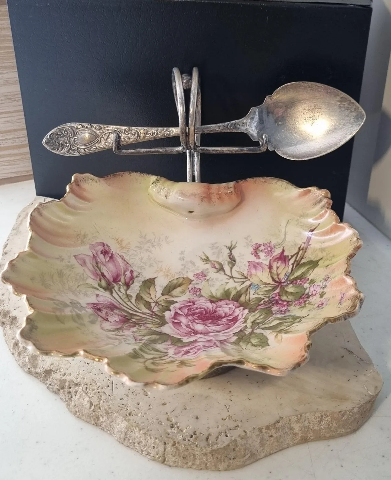 Vintage Floral bowl and spoon – photo 7