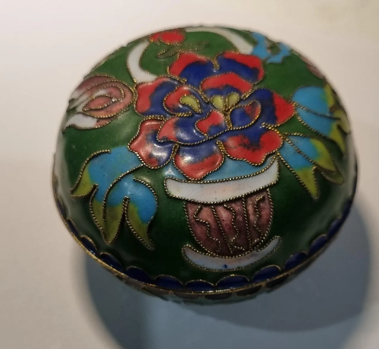 Chinese Cloisonne trinket box — photo 7