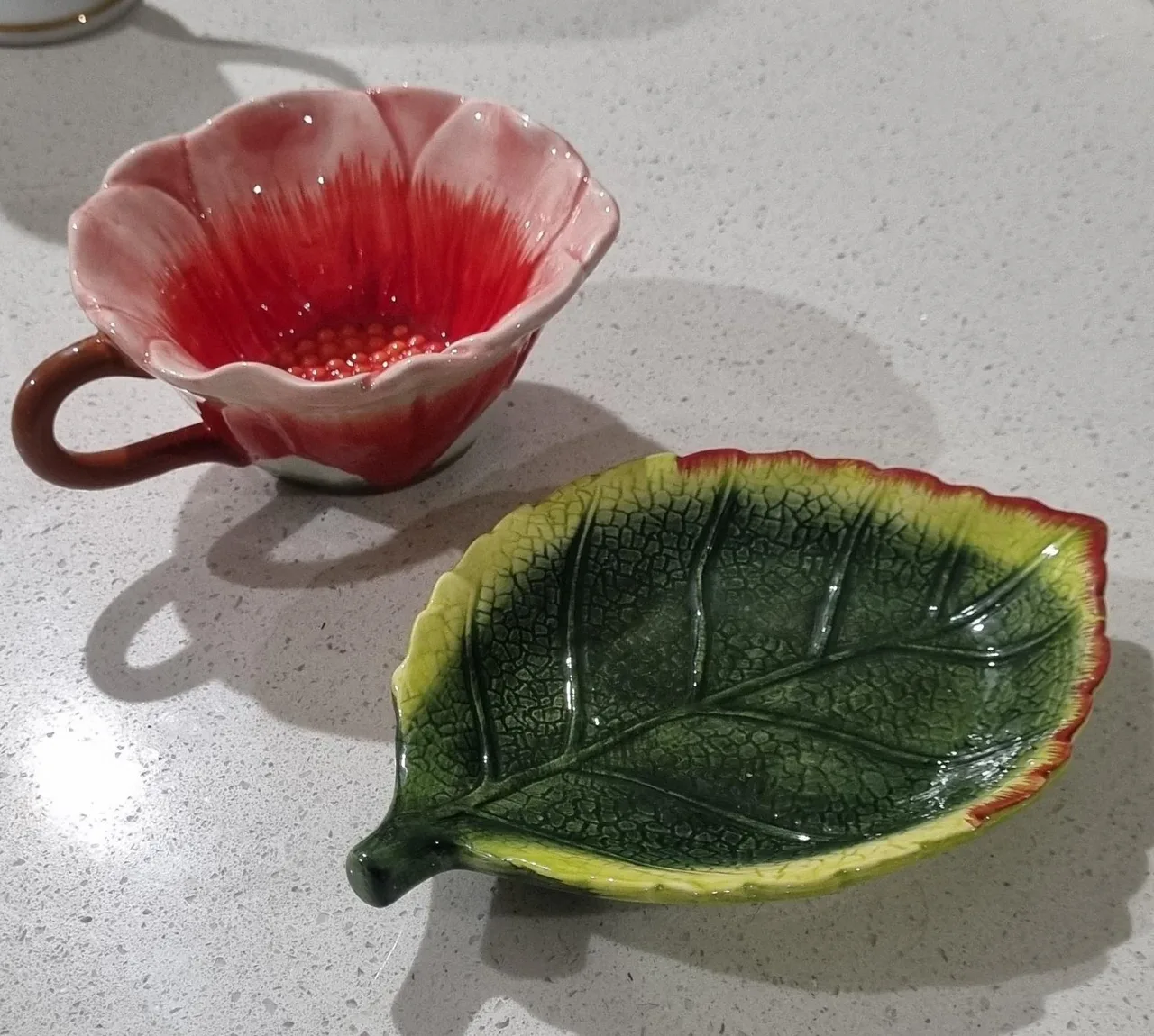 Tea cup & saucer novelty set — photo 2