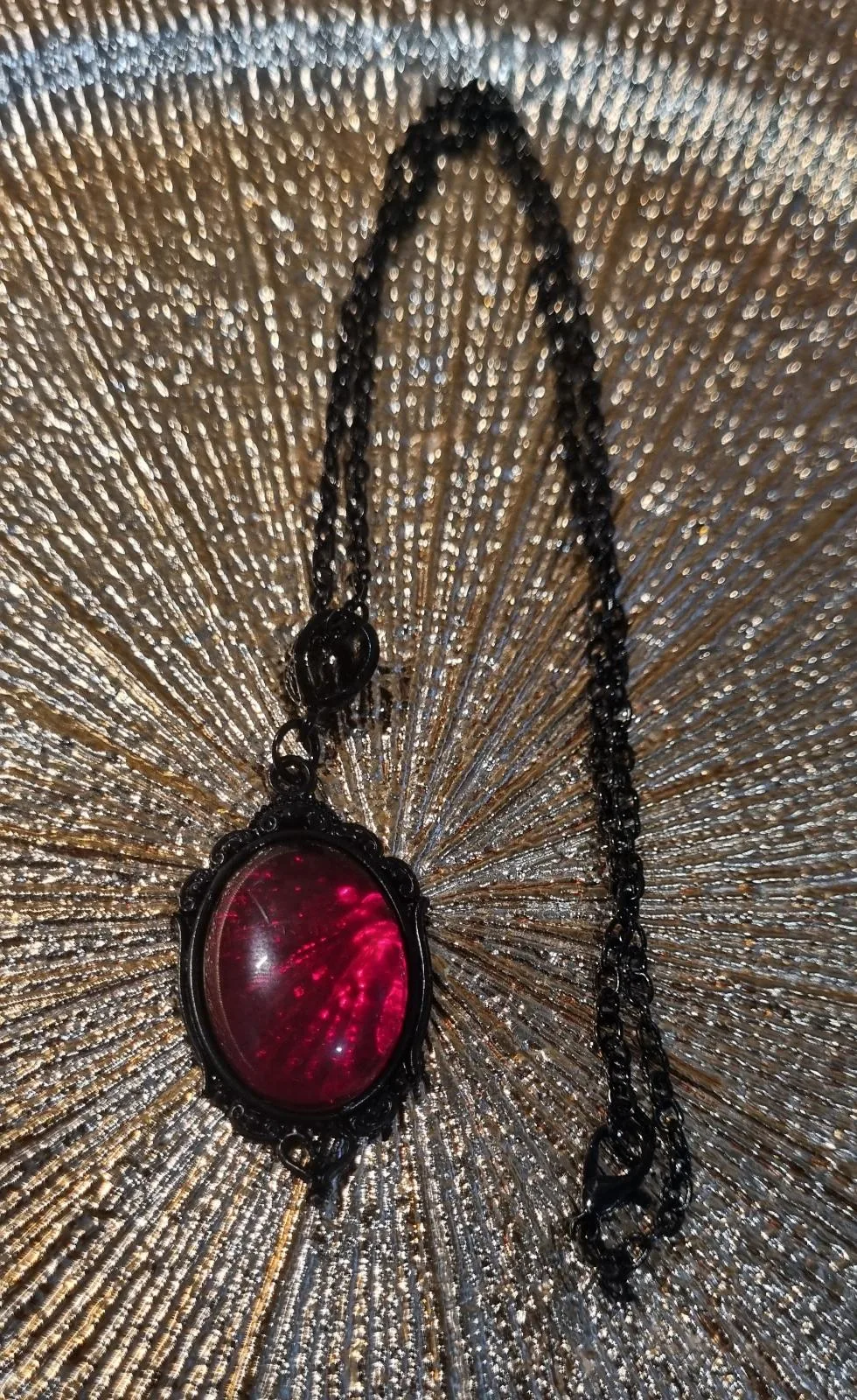 Goth style Red pendant – photo 2