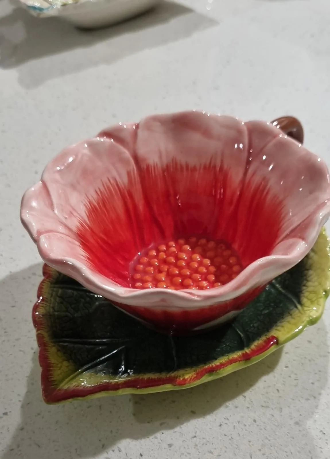 Tea cup & saucer novelty set — photo 3