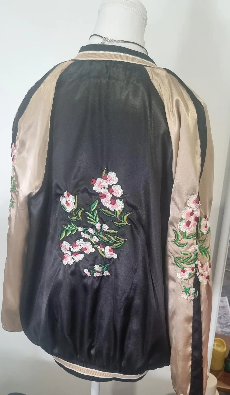 Bomber reversable satin Jacket — photo 2