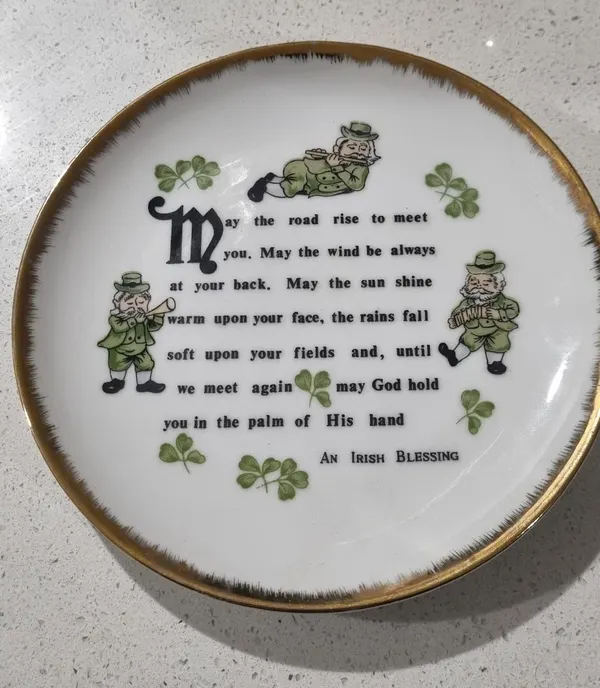 Irish Novelty Plate