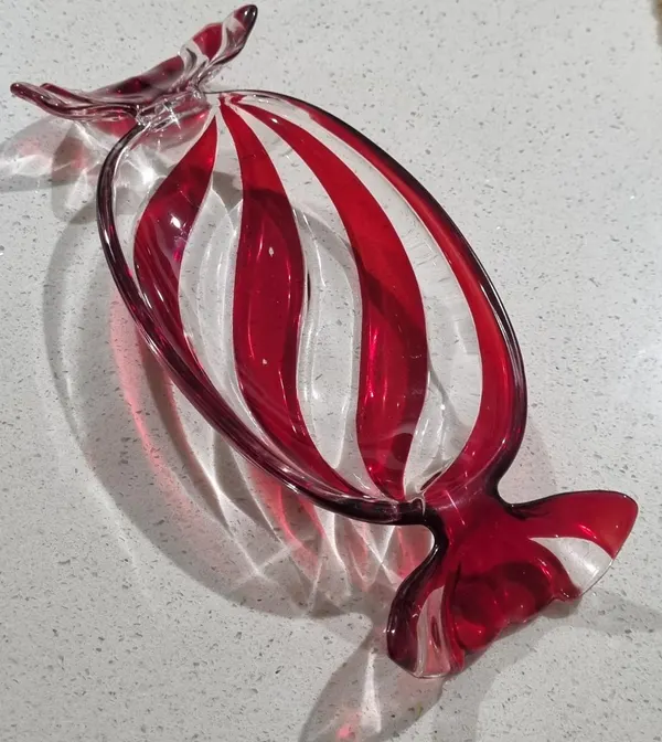 Glass home decor plate