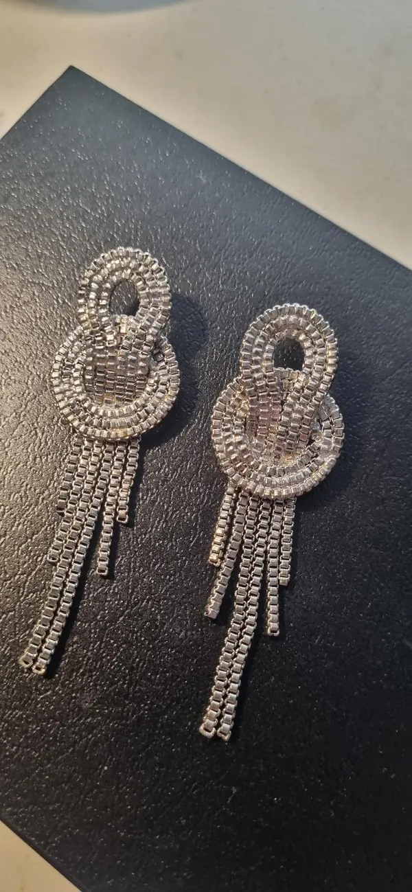 Silver Fashion Statement Earrings
