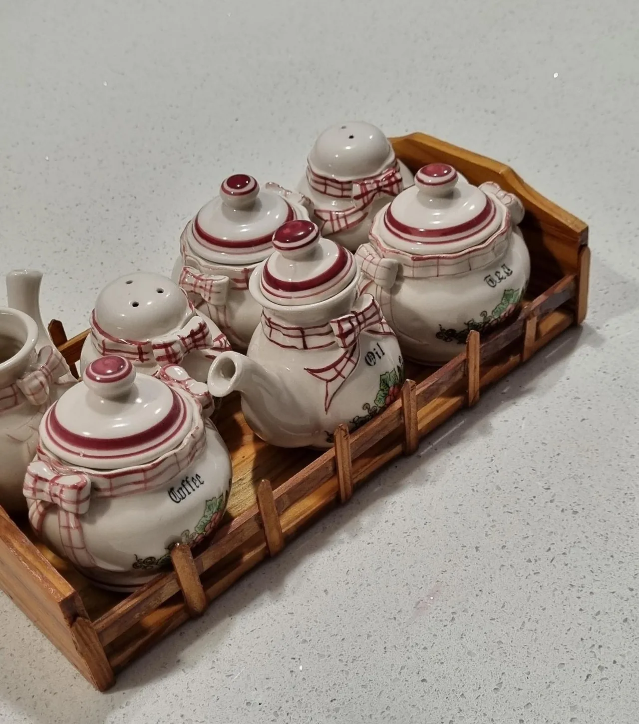 Vintage condiments set — photo 4