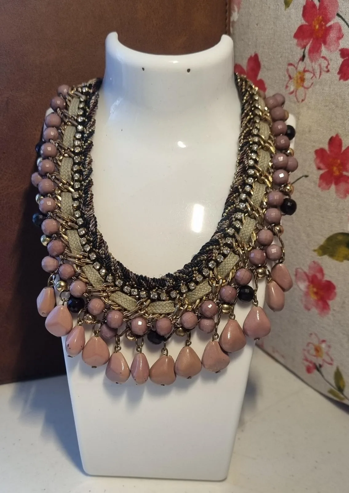 Purple Gold Bead Necklace – photo 7
