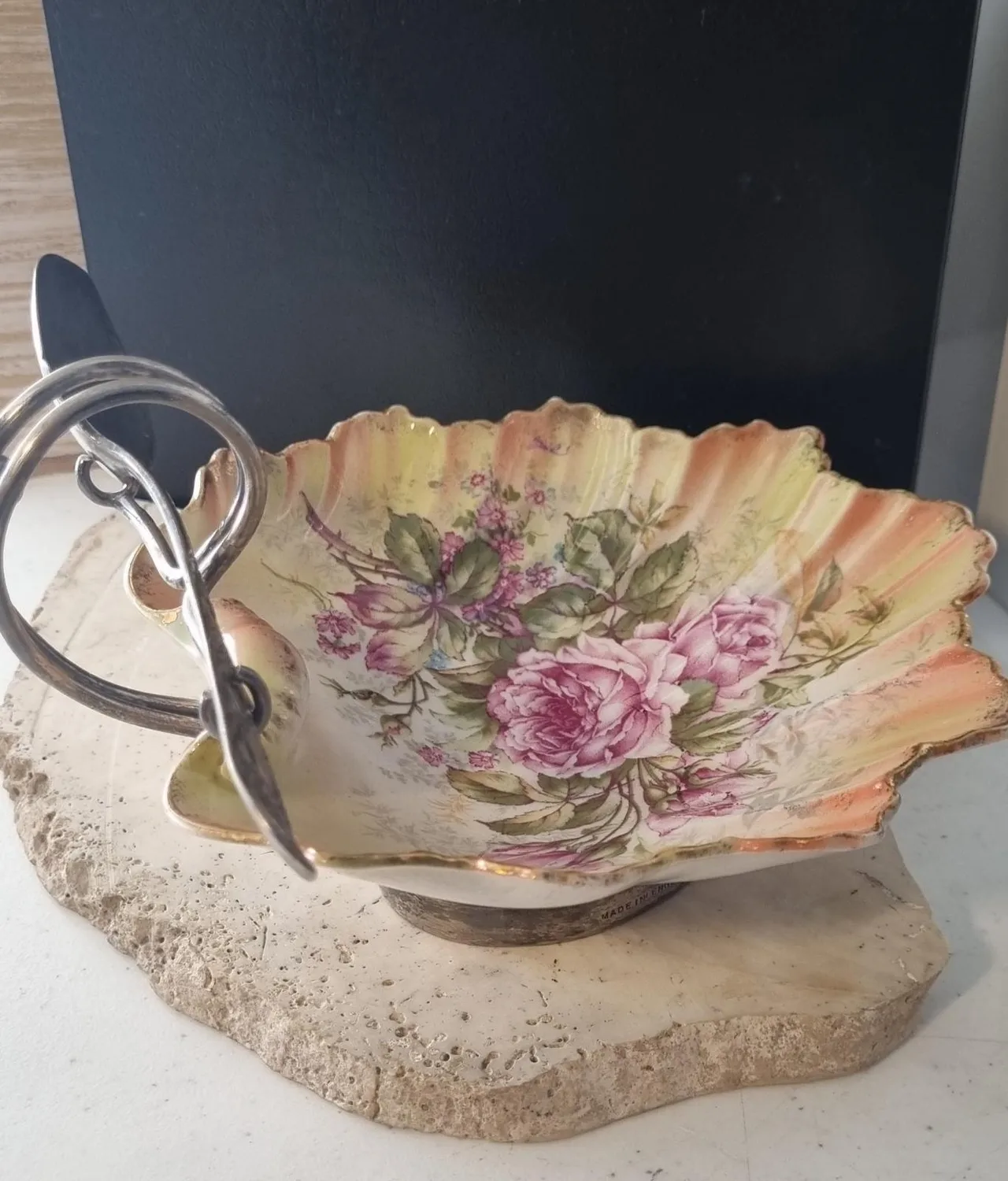 Vintage Floral bowl and spoon – photo 2