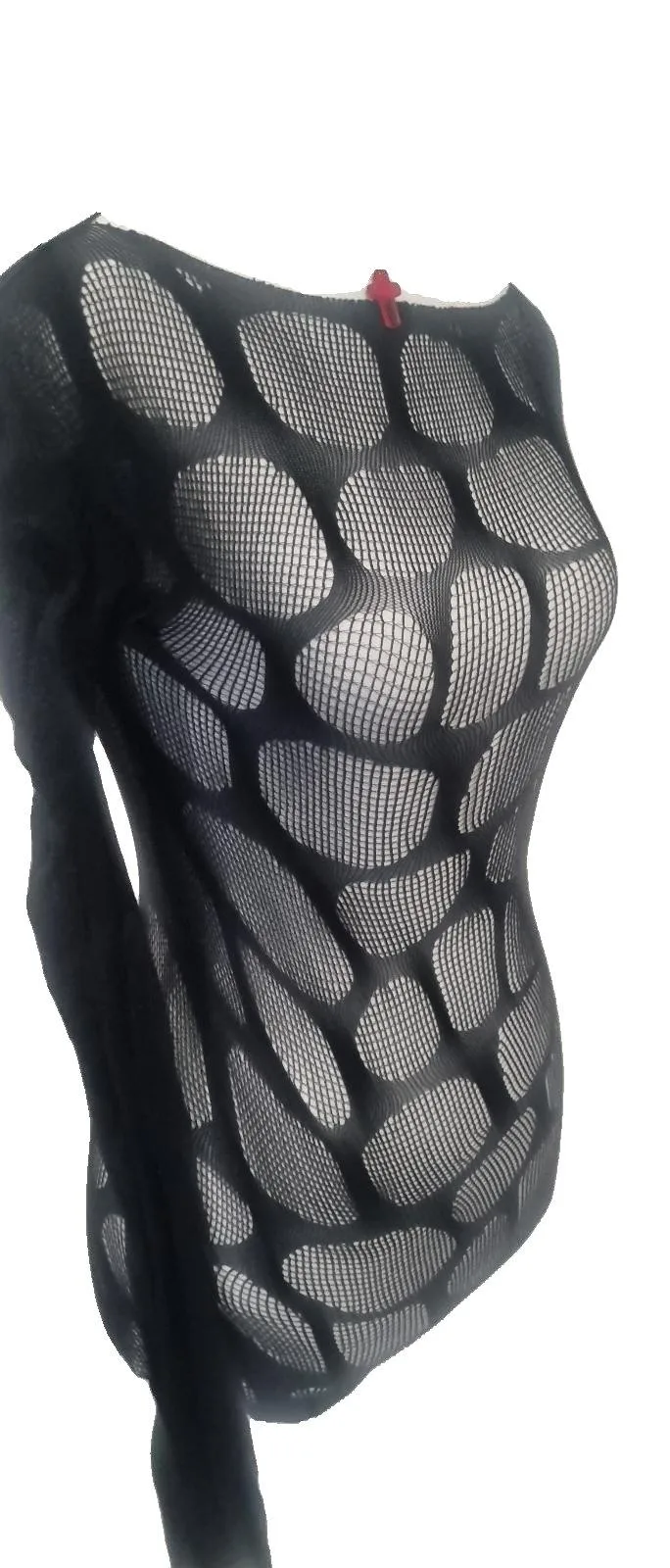 Black Net body Top / Mini dress — photo 5