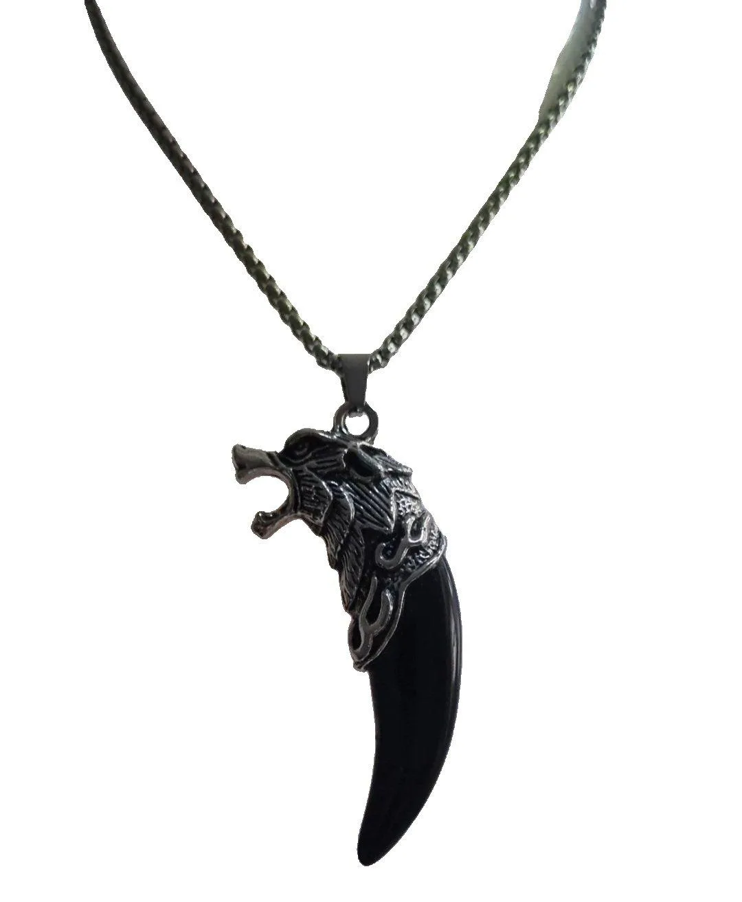 Pendant wolf head with tooth — photo 2