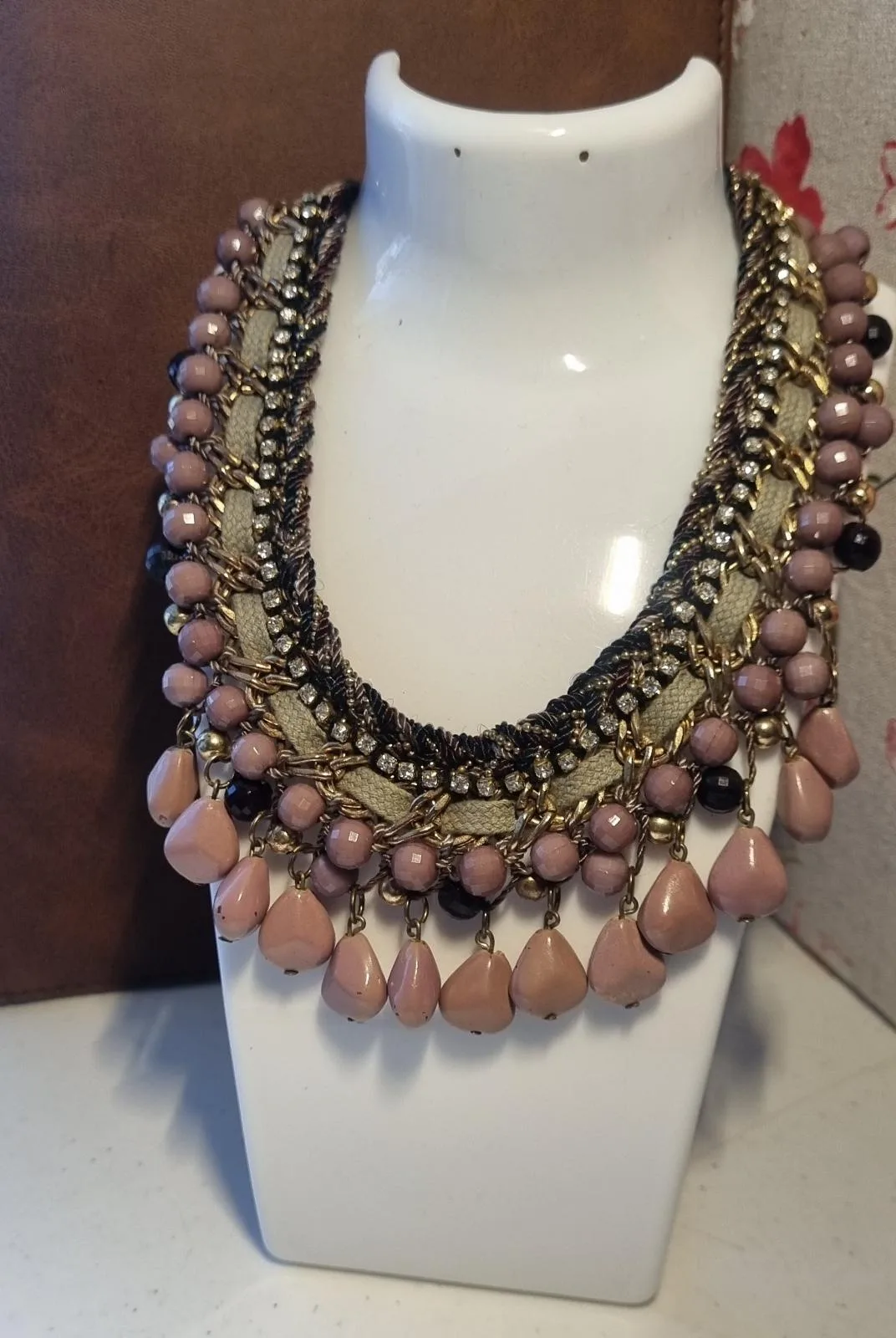 Purple Gold Bead Necklace – photo 5
