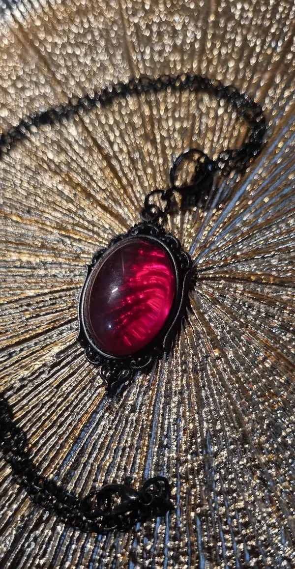 Goth style Red pendant