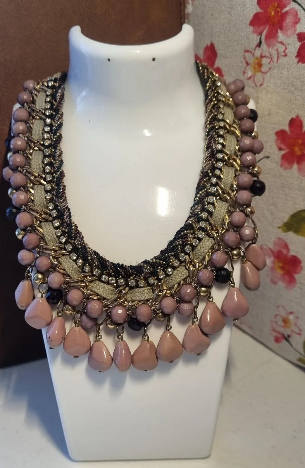 Purple Gold Bead Necklace – photo 6
