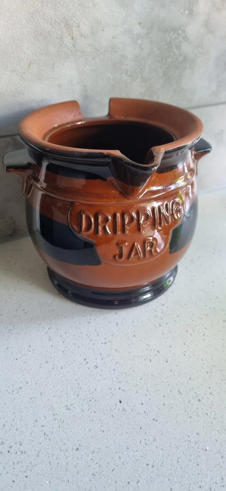 Pottery Jar with Dripping on front — photo 6