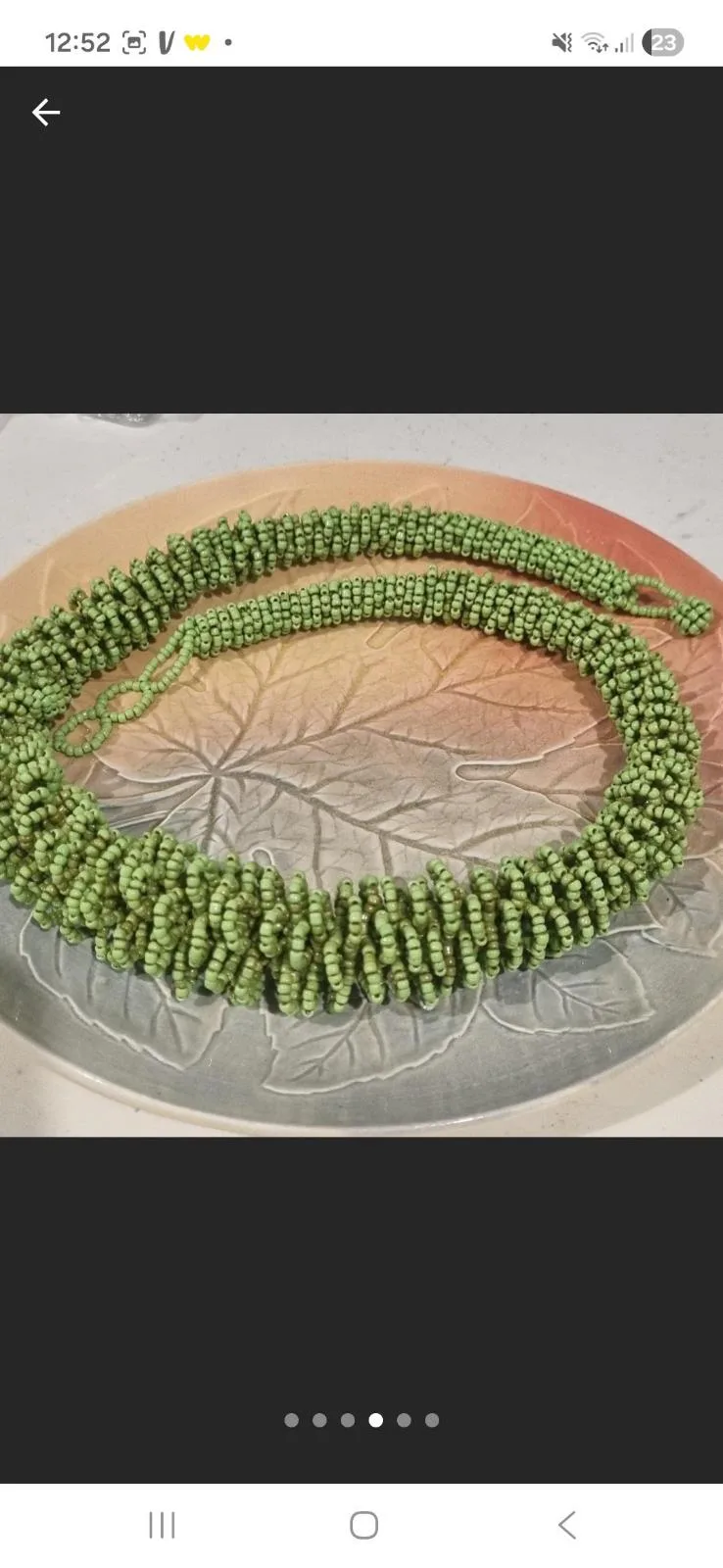 Necklace Green beads – photo 5