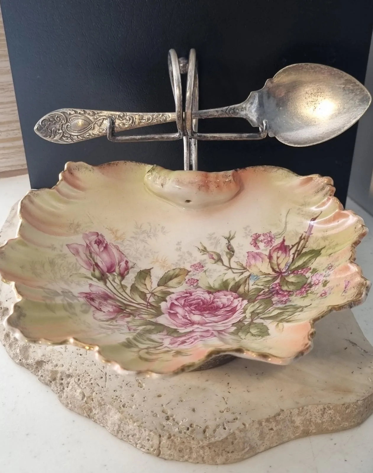 Vintage Floral bowl and spoon – photo 5