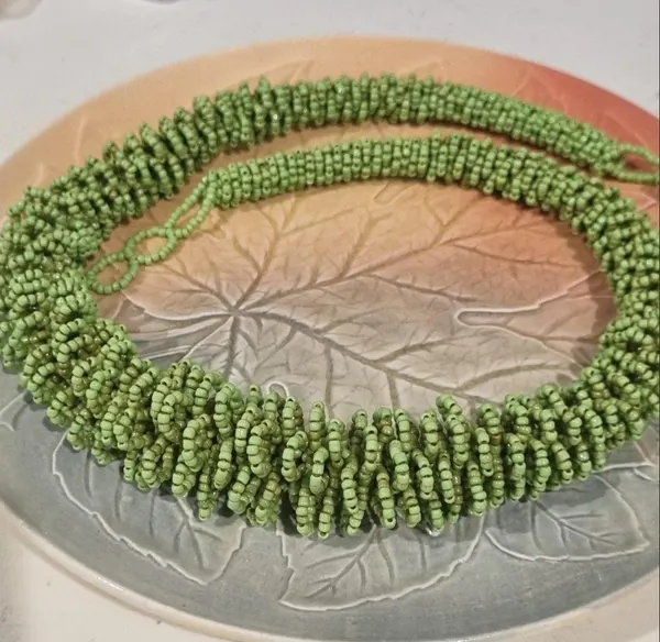 Necklace Green beads