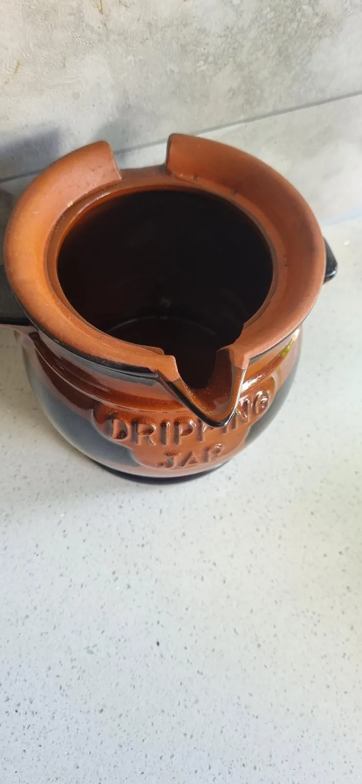 Pottery Jar with Dripping on front — photo 4