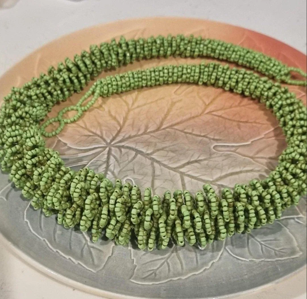 Necklace Green beads – photo 3