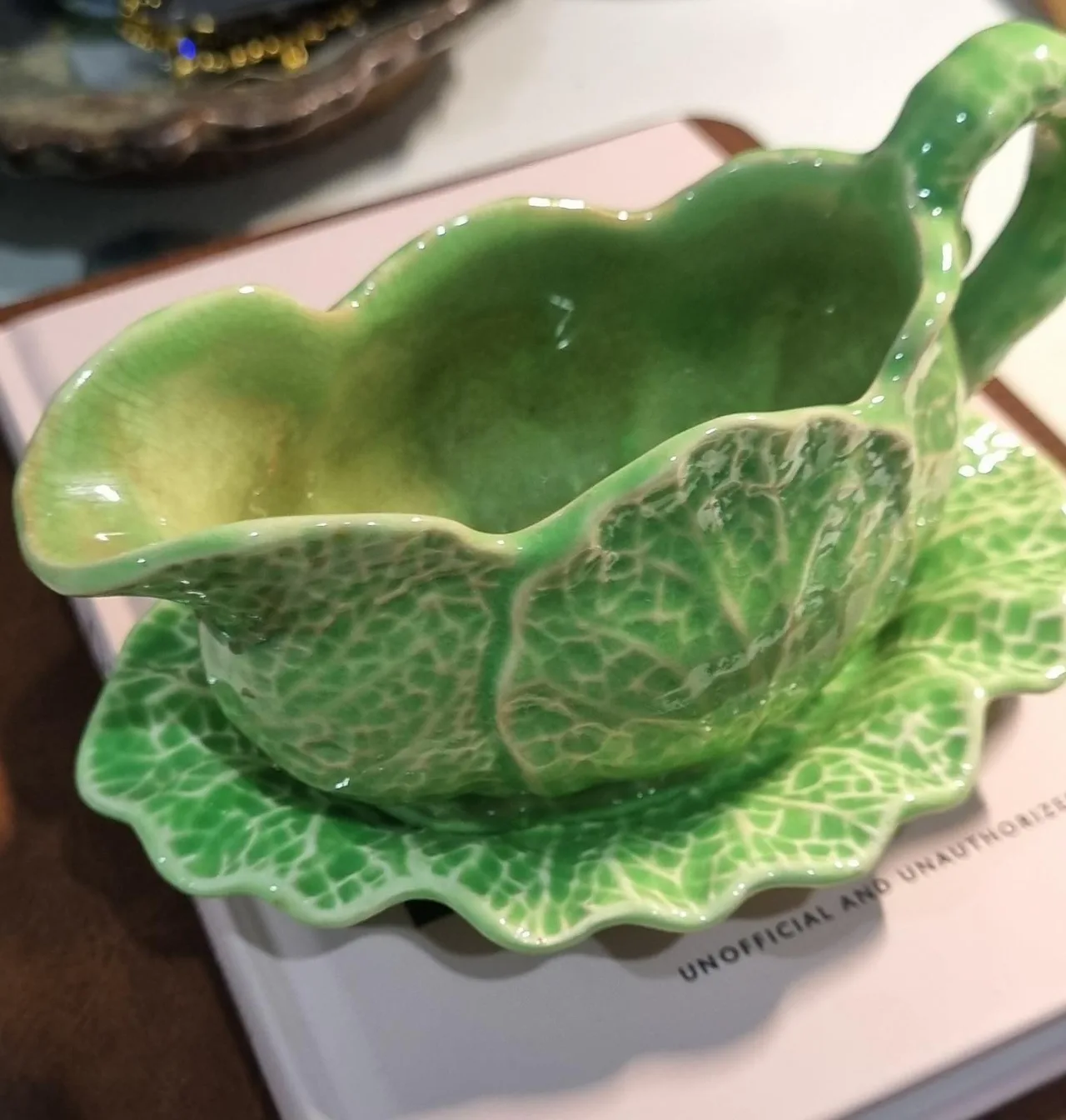 Jug and saucer Cabbage theme – photo 6