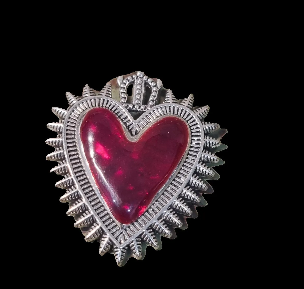Pendant Heart Retro style — photo 3