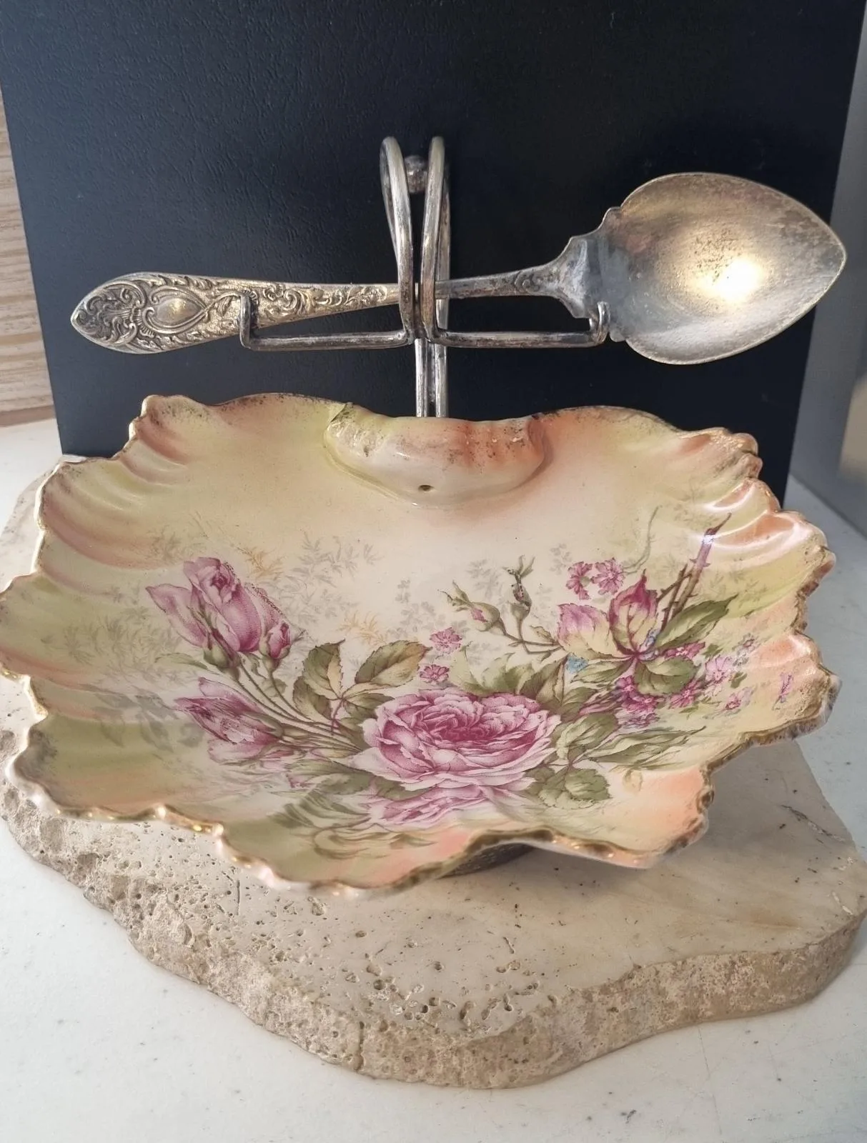Vintage Floral bowl and spoon – photo 4