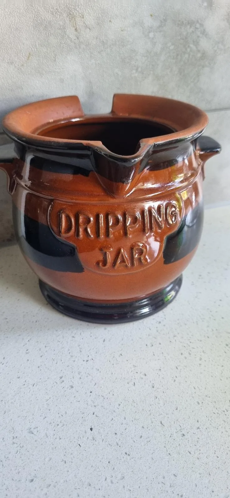 Pottery Jar with Dripping on front — photo 3
