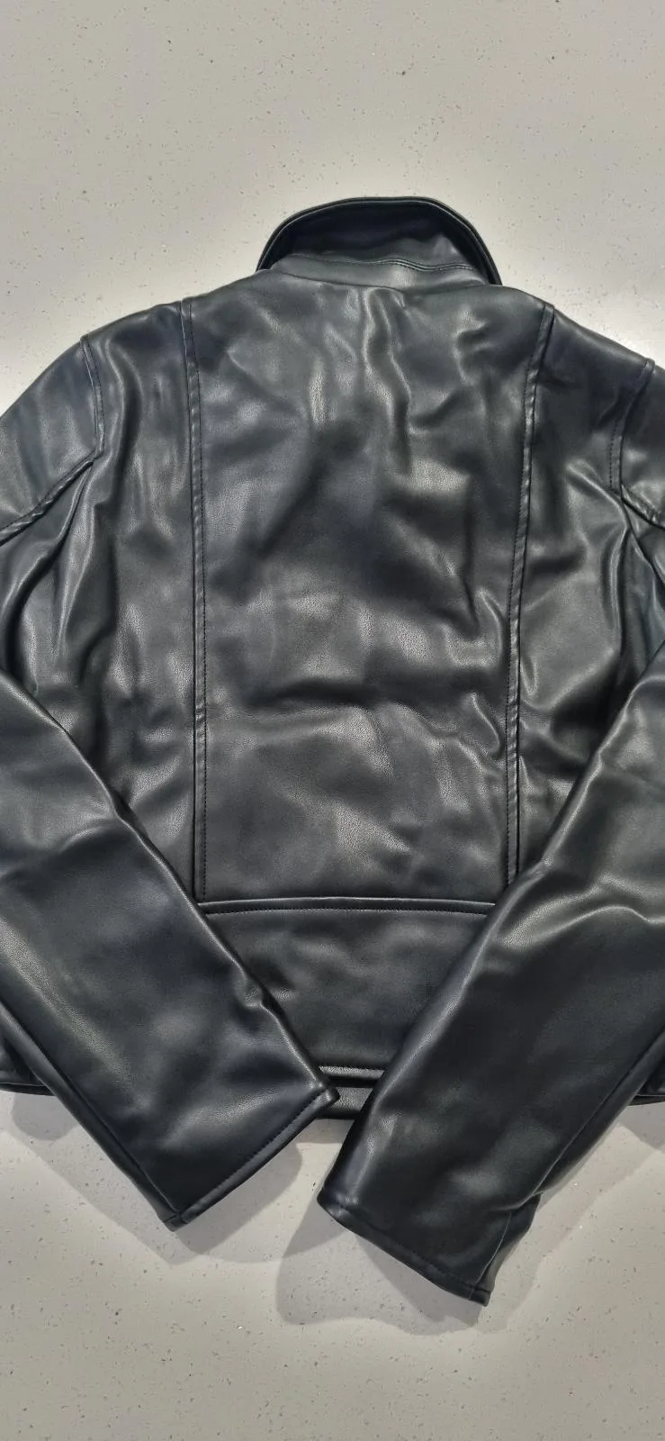 Leather Jacket (Faux )Girls size L kids — photo 7
