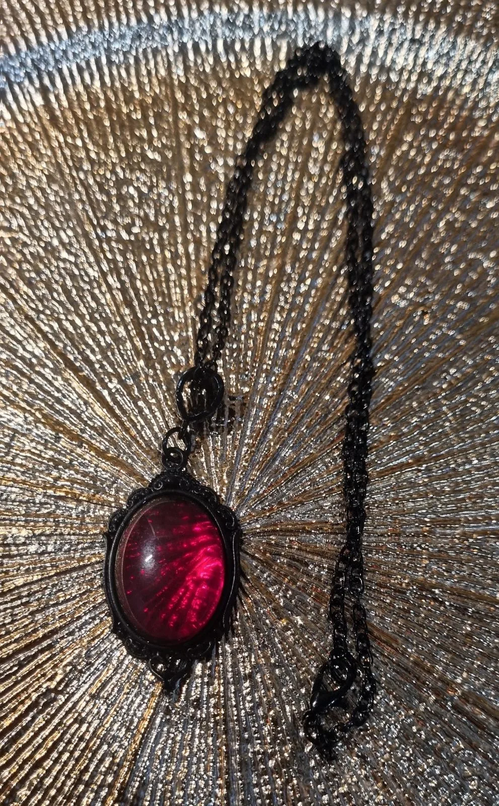 Goth style Red pendant – photo 4